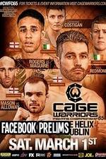 Watch Cage Warriors 65 Facebook prelims Vidbull